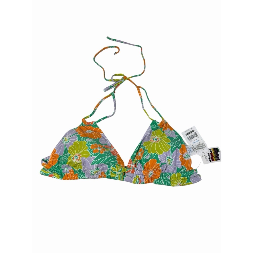 time and tru womens bikini top swim suit‎ adjustable ties size large 12 14